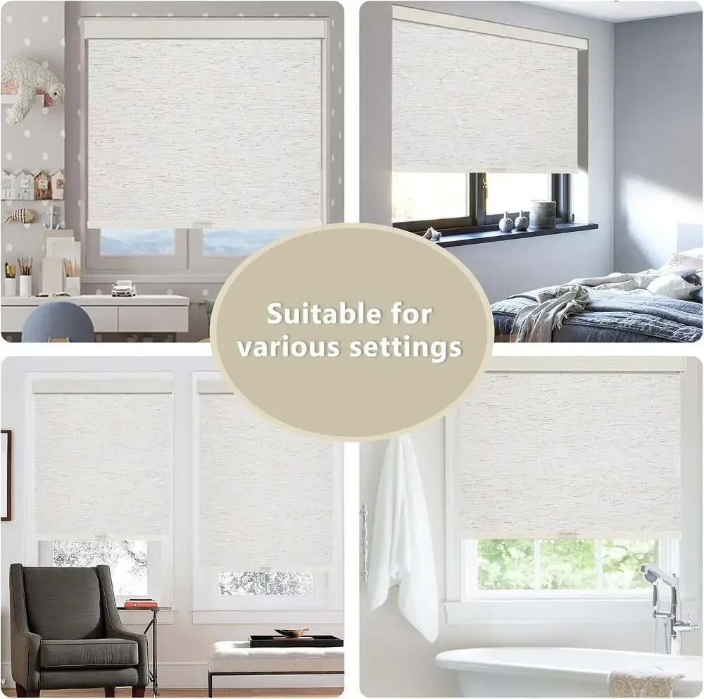 SUNOFF Cordless Blackout Roller Shades for Windows 35.5